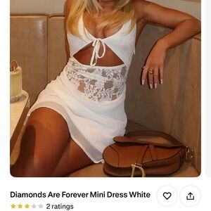 White Fox Boutique White Lace Mini Dress